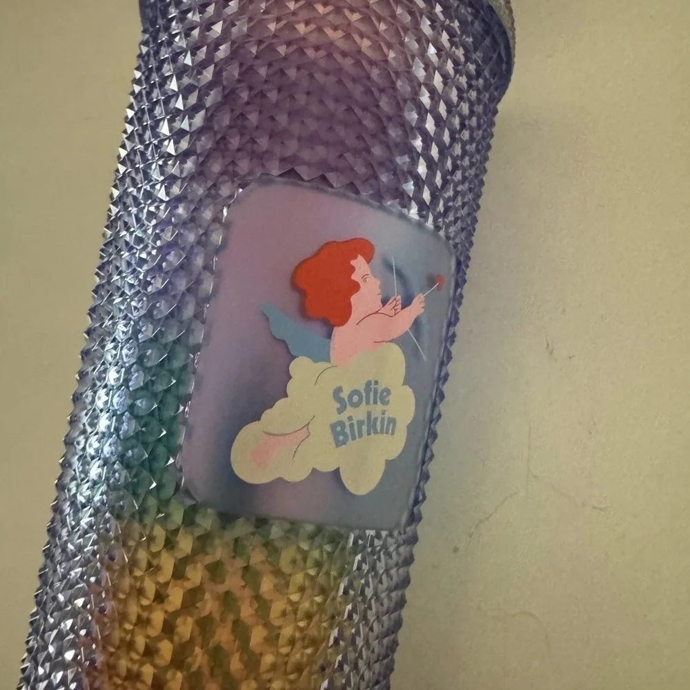 STARBUCKS + Sofie Birkin Rainbow Pride Bling Studded Venti Tumbler